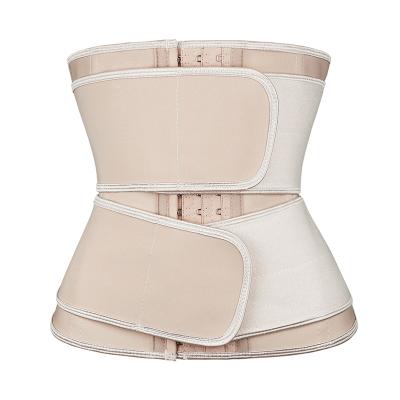 China Wholesale Private Label Logo Antibacterial Cincher Designer Latex/Neoprene Fitness Fitness Logo Custom Waist 1/2/3 Belt Woman Tie Waist Trainer for sale