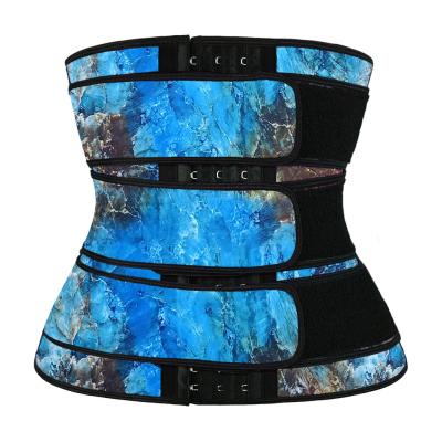 China Chinese Factory Dropshipping Antibacterial Women Slimming Latex Sport Waist Trainer 3 Belts Waist Trainer for sale