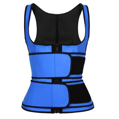 China Wholesale Plus Size Logo Body Cincher Latex 2 Body Belts Waist Trainer Vest Antibacterial Custom Waist Trimmer Full Body Waist Trimmer Vest for sale