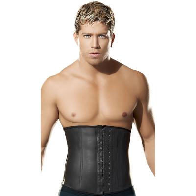 China High Quality QUICK DRY Thermal Slim Waist Shaper Shapewear Plus Waist Trainer Men Back Brace Support Corset Hook And Loop Tie for sale