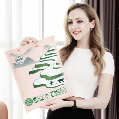 China 180 Day Composting Degradation Organic Light Pink Fertilizer Express Bag Waterproof Thickened Pink Plastic Bag Packaging Bag Degradation for sale