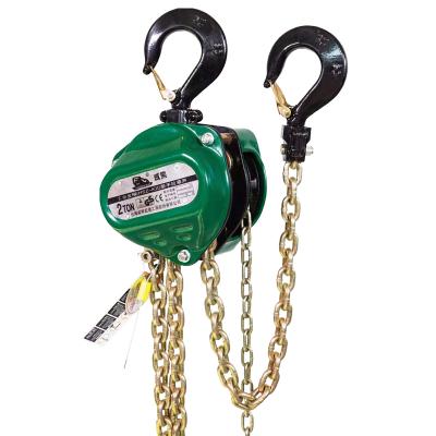 China Hsz-kii 0.5 Ton Chain Block 1t 2T 3T 5T ​​Crane Manual Portable Chain Hoist for sale