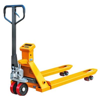 China Hand Pallet Jack Scale Hand Pallet Truck 3000kg 3 Ton Electronic Forklift Weighing Scale with Weigh Scale for sale