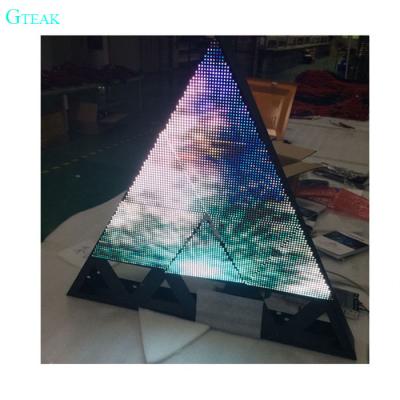 China Indoor Stage Customized Size Triangle Led Display Screen Full Color Panel for sale