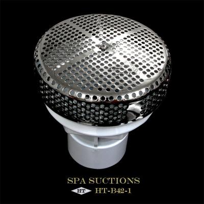 China Strainer Flow Spa Suction Assembly Hi Drain 8 Inch Black Suction Outlet Cover Stainless Steel Drain for sale