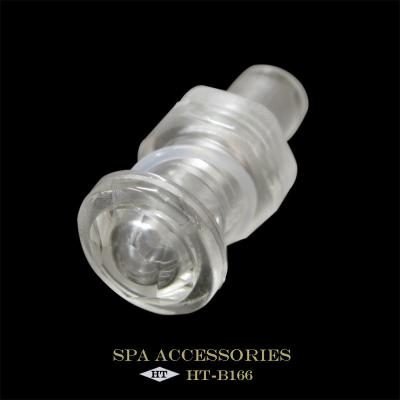 China Mini Threaded Faceted 1/2 Inch SPA Cone Winder Light Lens SPA Conical Clear Plastic Led Housing Pentair Led Kits for sale