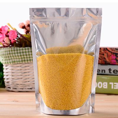 China Custom Logo Printed Stand Up Ziplock Moisture Proof Stand Up Plastic Snack Ziplock Pouch For Food for sale