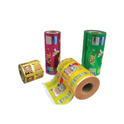 China Custom plastic laminated film metallized film roll moisture proof PET rol pouch for food packaging for sale