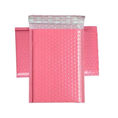 China Wholesale Ads Disposable With Bubble Wrap Packing Padded Envelope Pink Poly Bag Mail Bag Bubble Ad for sale