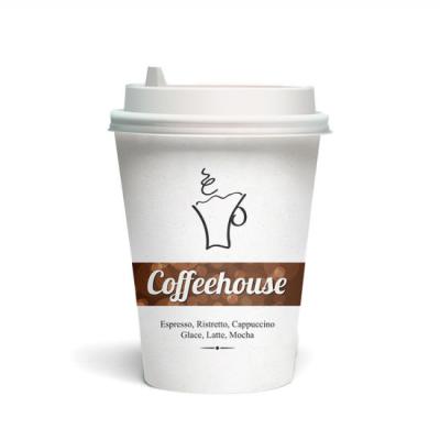 China China Wholesale Custom Recyclable 8/12/16oz High Quality With Lid Anti Scalding Hot Paper Coffee Paper Cup for sale