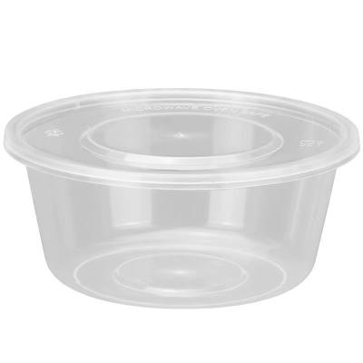 China Microwavable Food Safe PP Round Bowl With Lid Disposable Soup Can Black Customized Bowl for sale