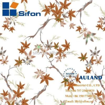 China ACP Interior Wall PET Film Flower Sandwich Panel Decorative Wall Panel SAA148U01-FG Sheet for sale