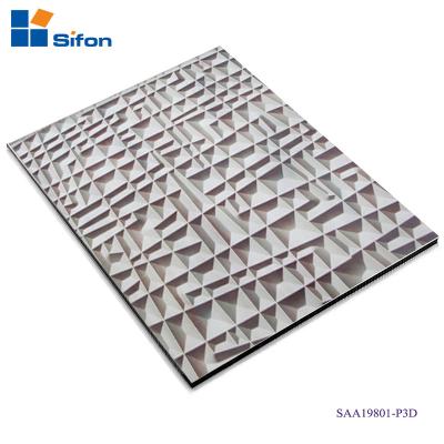 China 3d interior wall decorative wall cladding panel aluminum composite material for sale