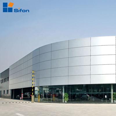 China Auland 4mm 5mm 6mm aluminum composite alucobond curtain wall cladding panel for sale