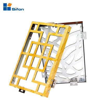 China Auland exterior cnc laser cut die cut aluminum composite panel alucobond facade for sale