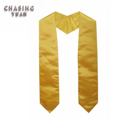 China Wholesale Graduation Gown Adult Customized Gold Graduation Stole for sale