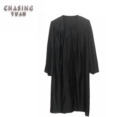 China Classic School Graduation Dress Shiny Black Long Dress for sale