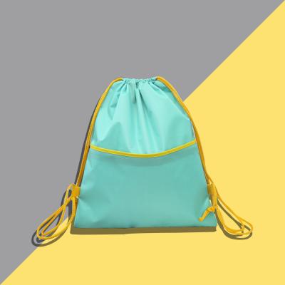 China Drawstring Bag Manufacturers Spot Oxford Cloth Single Cloth Shopping Bag Portable Waterproof Backpack for sale