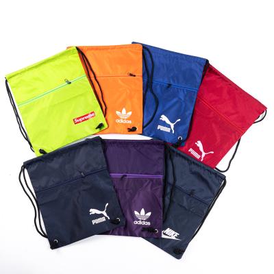 China Waterproof Outdoor Sports Waterproof Oxford Cloth Package Pocket Manufacturer's Logo Rhombic Double Check Shoulder Drawstring Bag Customized for sale