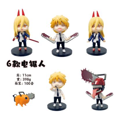 China MODEL TOY Action Figures Hot sell 11cm/4.3inch Chainsaw Man 6pcs/set Pava blood demon man action figure for sale