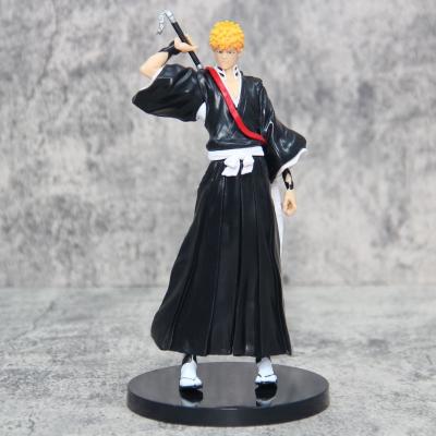 China Cartoon Toy Action Figures Japanese Anime Bleach Kurosaki Ichigo Model Desktop Ornament for sale