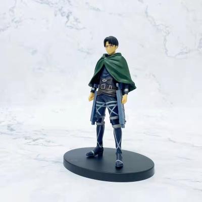 China Cartoon Toy Action Figures 16cm Cartoon Attack On Titan Levi Ackerman for sale