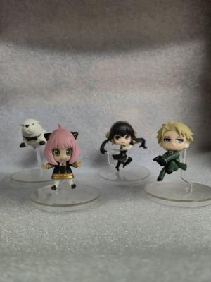 China Cartoon Toy Action Figures 4Pcs/Set Japanese Anime X FAMILY Mini Pvc for sale