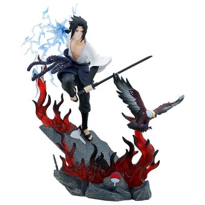 China Eco-friendly Material Action Figures Anime Narutos Uchiha Sasuke GK Figure 31cm PVC Figurine Decoration Collection Model Ornament Adult Children Dll T for sale