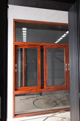 China Horizontal Open Aluminium Window Frame With Glass Middle Grade Office Decoration for sale