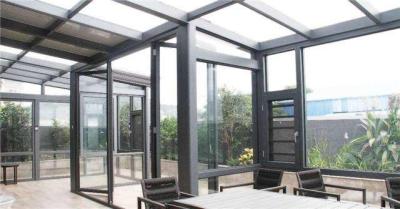 China Commercial Aluminium Sunroom , Aluminium Glass House For Leisure Place for sale