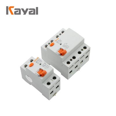 China KAYAL plastic silver copper rcbo rcb high level rcd residual circuit breaker with overload for sale