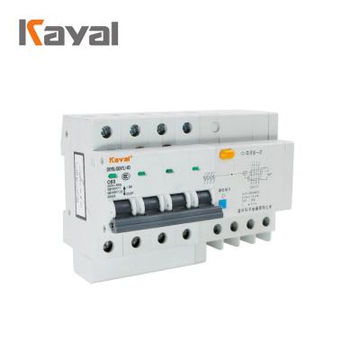 China KAYAL price of elcb single phase 4 amp 63 pole earth leakage circuit breaker ELCB for sale