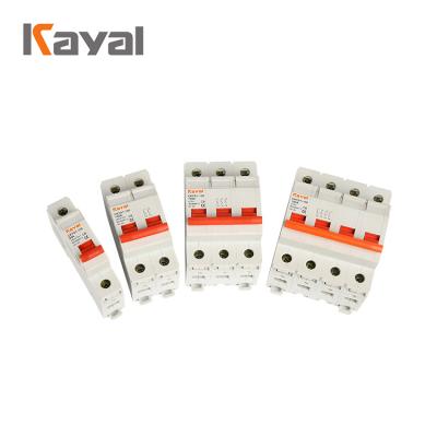 China Thermosetting Material Free Sample AC 230V 400V AC Isolator Switch Disconnect Switch High Quality Manufacture 1P 2P 3P 4P 6A 16A 20A 40A 63A for sale