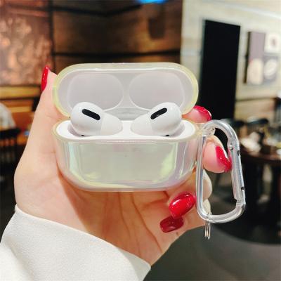 China Sustainable Soft Dazzle laser Colors Earphone Accessories Full Cover Protection Wireless Headphone Cases For AirPods 1/2/3 Pro for sale