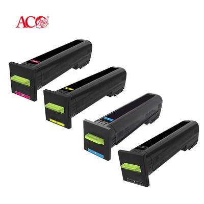 China Wholesale COMPATIBLE ACO brand supplier compatible for Lexmark CS820 CX820 CX825 CX860 BK C M Y Color Toner Cartridge for sale