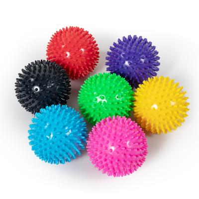 China Thorn Grip Ball Hedgehog Fascia Relaxation PVC Yoga Massage Ball Fitness Plantar Fascia Ball for sale