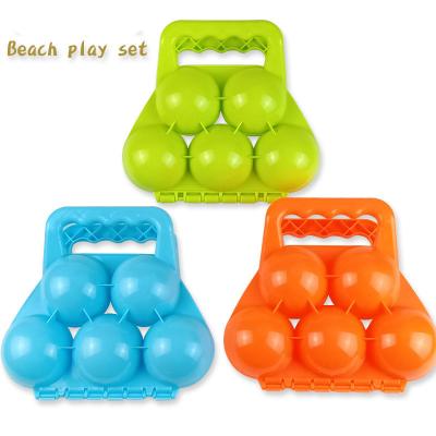 China Outdoor Snowball Throw 5pcs Snowball Fighting Clip Sand Snow Beach Play Tool Kit Funny Winter Kids Toy for sale