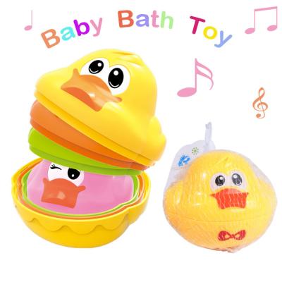 China Fashion Plastic Children's Bath Set Baby Toys Lean Shape Running Cup Toy Kids Bath Toys For Children for sale