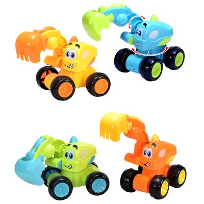 China Friction Mini Building Toy Kids Plastic Toy Cart Hook Car Crane Playset Toy Vehicle Model Car Toy For Boy for sale