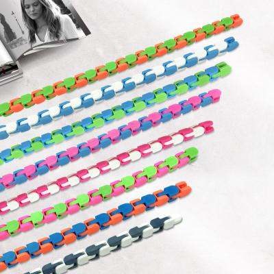 China Plastic 24 Hot Wacky Wacky Wacky Chains Funny Wacky Wacky Tracks Relaxing Selling Plastic 24 Tracks Spinner Instant Wiggle Person Toy For Kids for sale