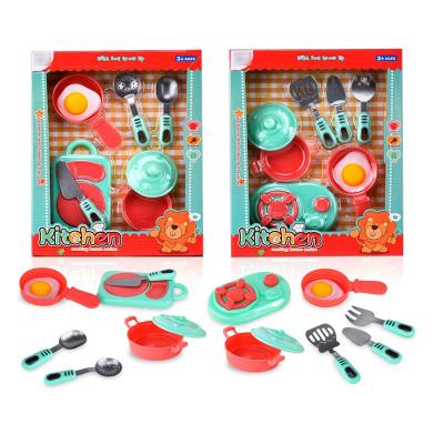 China YR85891 Popular Funny Cooking Toy Tableware Mini Cutting Fruit Plastic Kitchen Top Role Play Funny Set For Kids for sale