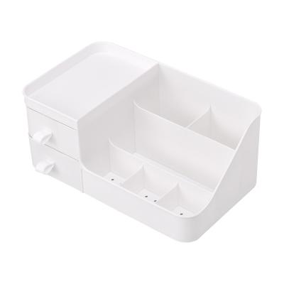 China Grid Makeup Storage Ideas For Small Spaces With Drawers Plastic Bathroom Skin Care Storage Box Makeup Storage Ideas For Bedroom for sale