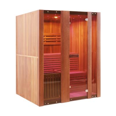 China High Quality Computer Control Panel Red Cedar Sauna Room Steam Sauna Room for sale