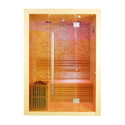 China With Transom Windows Steam Sauna Room Hot Selling Indoor Sauna Wet Room For 2 Person for sale