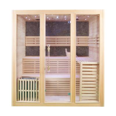 China Computer control panel new design steam sauna room sauna room for 6 person for sale