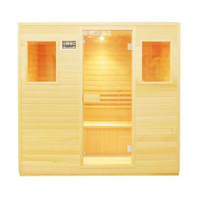 China With Windows Design Classic Steam Transom Sauna Room Indoor Wet Sauna for sale