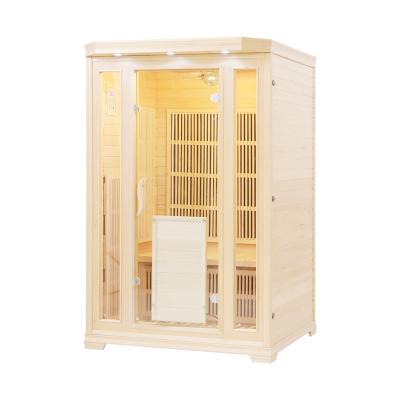 China With Crossbeam Windows Modern Design Infrared Sauna Room Dry Sauna Room For 2 Person for sale