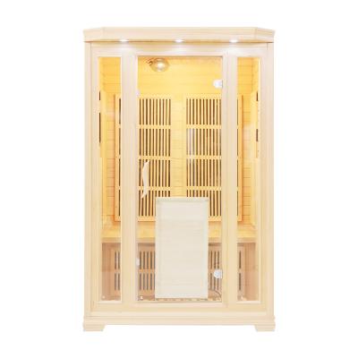 China With Hot Sale Windows 2022 Crossbeam Infrared Sauna Room Dry Sauna Room For 2 Person for sale