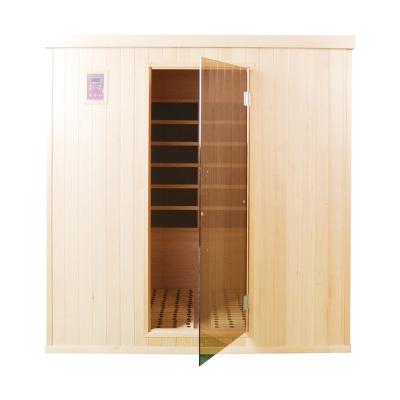 China Computer Control Panel Indoor Sauna Steam Far Infrared Residential Sauna Rooms Steam Sauna for sale