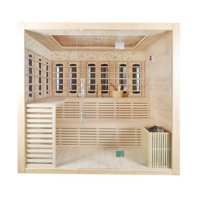 China Computer control panel luxury wet and dry indoor sauna room for sale for sale